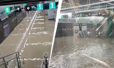 ডুবে যাওয়া ভারতের মেট্রা স্টেশন।