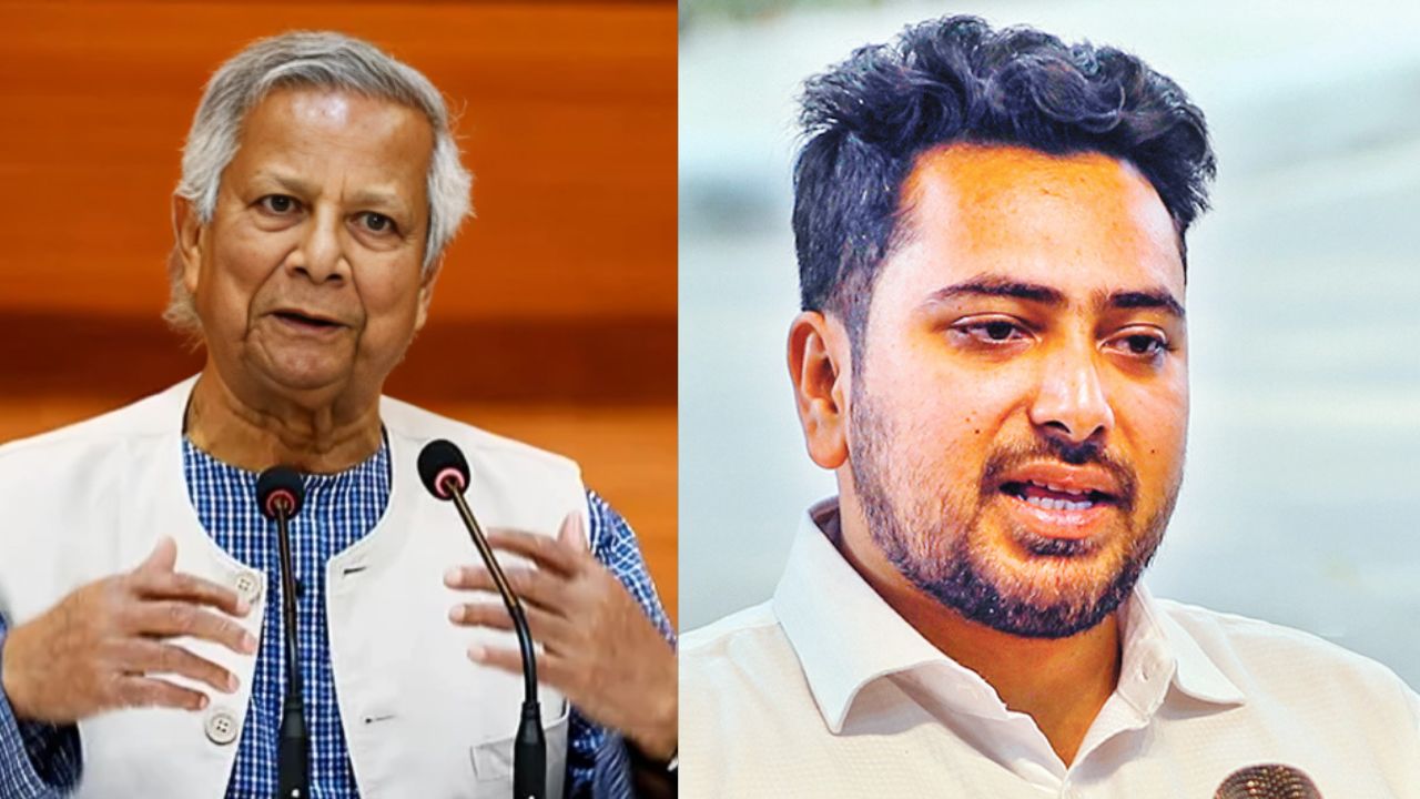 প্রধান উপদেষ্টা ড. ইউনূস ও নাহিদ ইসলাম। ছবি : সংগৃীহত