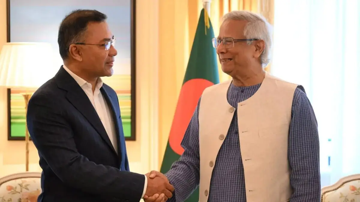 প্রধান উপদেষ্টা ড. ইউনূস ও বিএনপির ভারপ্রাপ্ত চেয়ারম্যান তারেক রহমানের বৈঠক