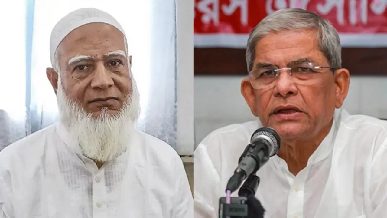 হাসপাতালে জামায়াত আমিরকে দেখতে মির্জা ফখরুল
