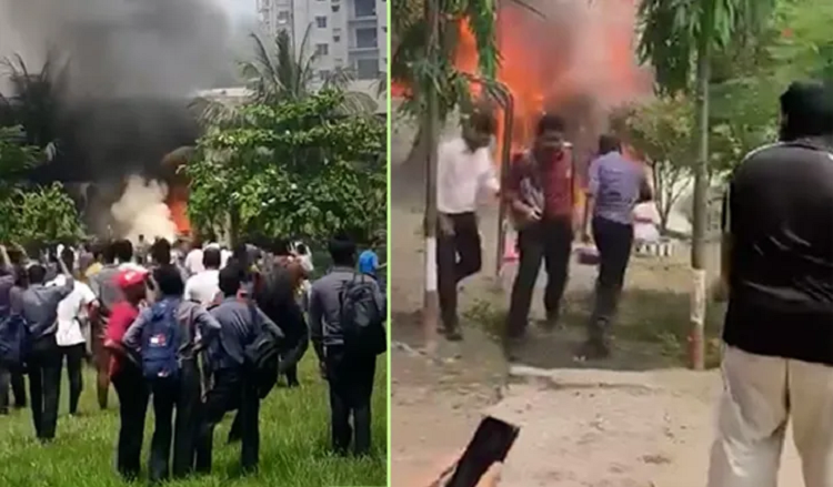 ঘটনাস্থলে কাজ করছে সেনাবাহিনী। ছবি : সংগৃহীত