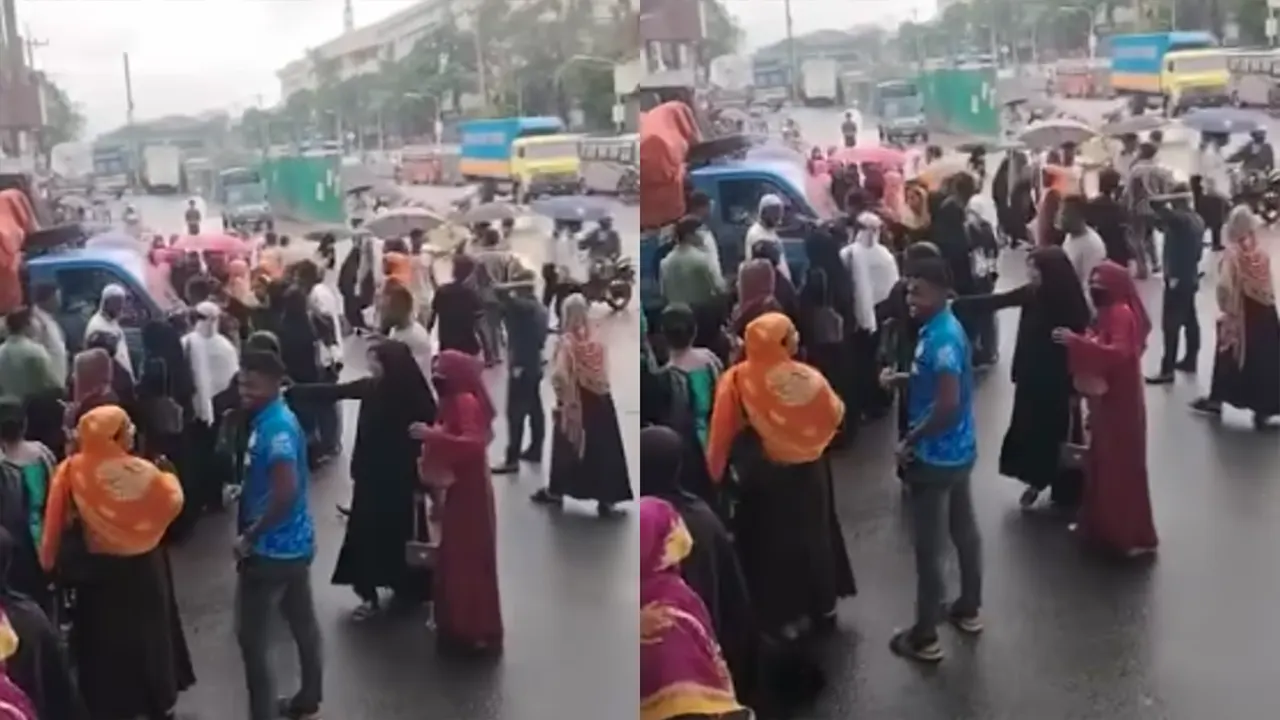 চট্টগ্রামে বেতন না পেয়ে শ্রমিকদের আন্দোলন
