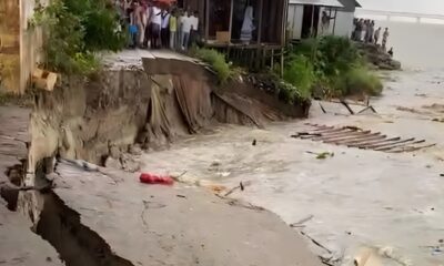 পদ্মার ভয়াবহ ভাঙনে বিলীন ১৯ স্থাপনা, আতঙ্কে শত পরিবার