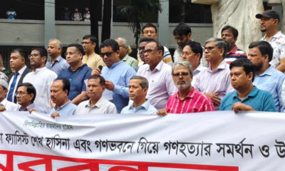 হাসিনা ও ঢাবি শিক্ষকদের বিচার দাবি সাদা দলের