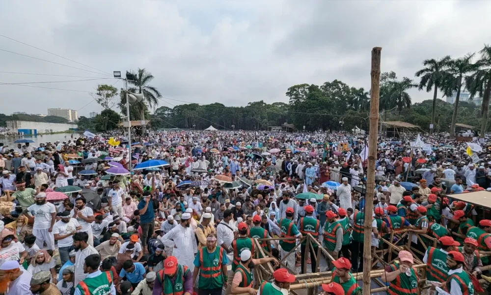জামায়াতের সমাবেশ আন্তর্জাতিক সংবাদে