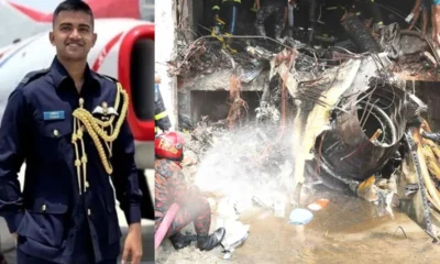 চাল ভেঙে পড়লেন পাইলট, জানালেন শিক্ষক