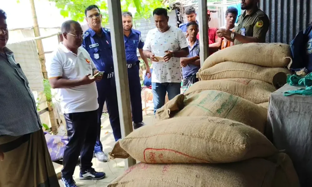 সিরাজগঞ্জে সরকারি চাল উদ্ধার